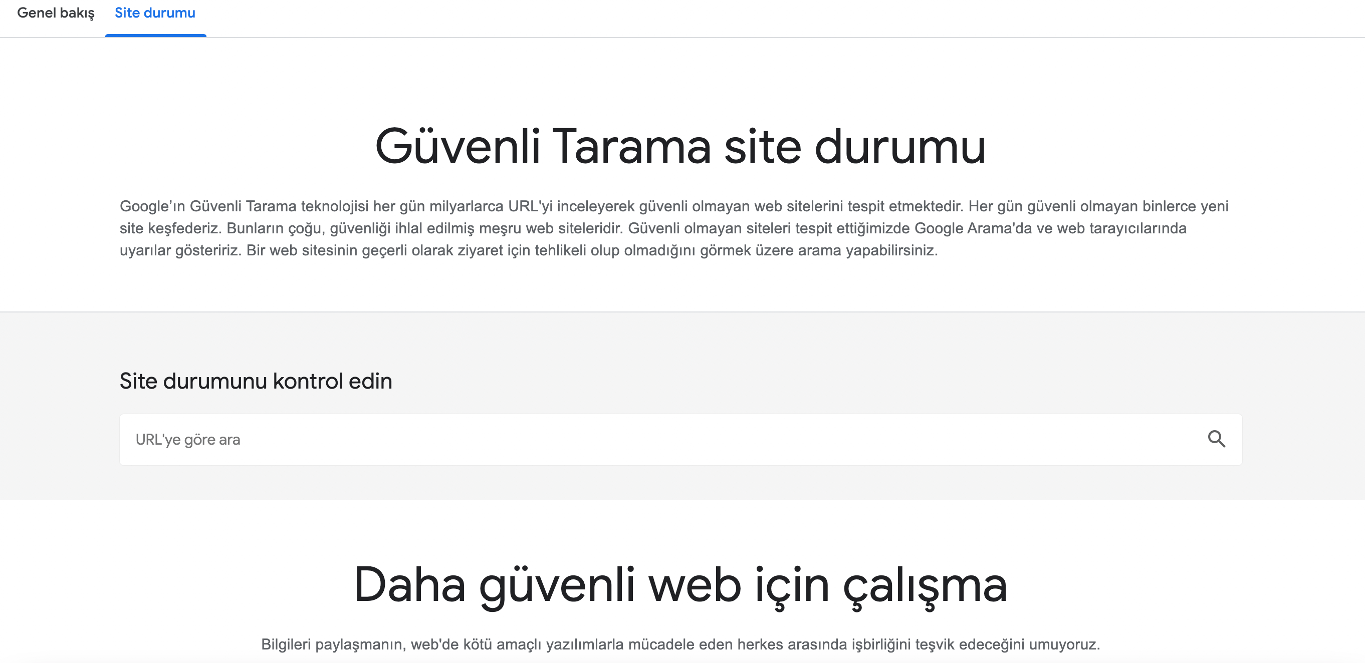 Google Şeffaflık Raporu